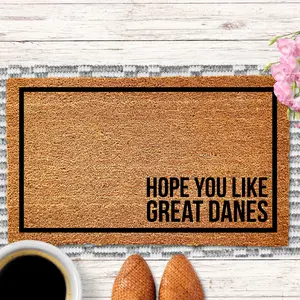 Hope You Like Great Danes Doormat, Dog Doormat, Housewarming Gift, Great Dane Doormat, Dog Door Mat, Great Dane Gifts for Men,Dog Lover Gift