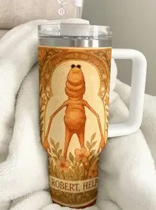 Marcus The Worm I don't Like This Rock 40oz Tumbler, Funny Meme Weird Creature Tumbler