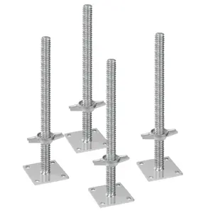VEVOR 4-Pack Adjustable Leveling Jacks Solid Screw for Baker-Style Scaffolding