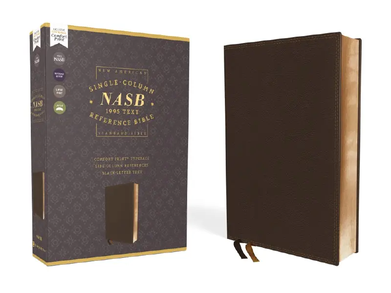 NASB, Single-Column Reference Bible, Wide Margin, 1995 Text, Comfort Print