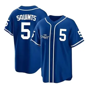 The Sandlot Baseball Jersey, SQUINTS #5 Button Down Short Sleeve, Baseball Jersey for Adult Youth Kid #1