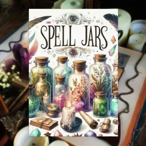 Spell Jar Guidebook, 20 Powerful Recipes and Formulas for Creating Your Own Spell Jars, Real Ingredients and Step-By-Step Instructions, Mystical, Magical
