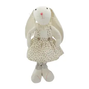 Northlight 14.5" Standing Girl Easter Bunny Rabbit Figure