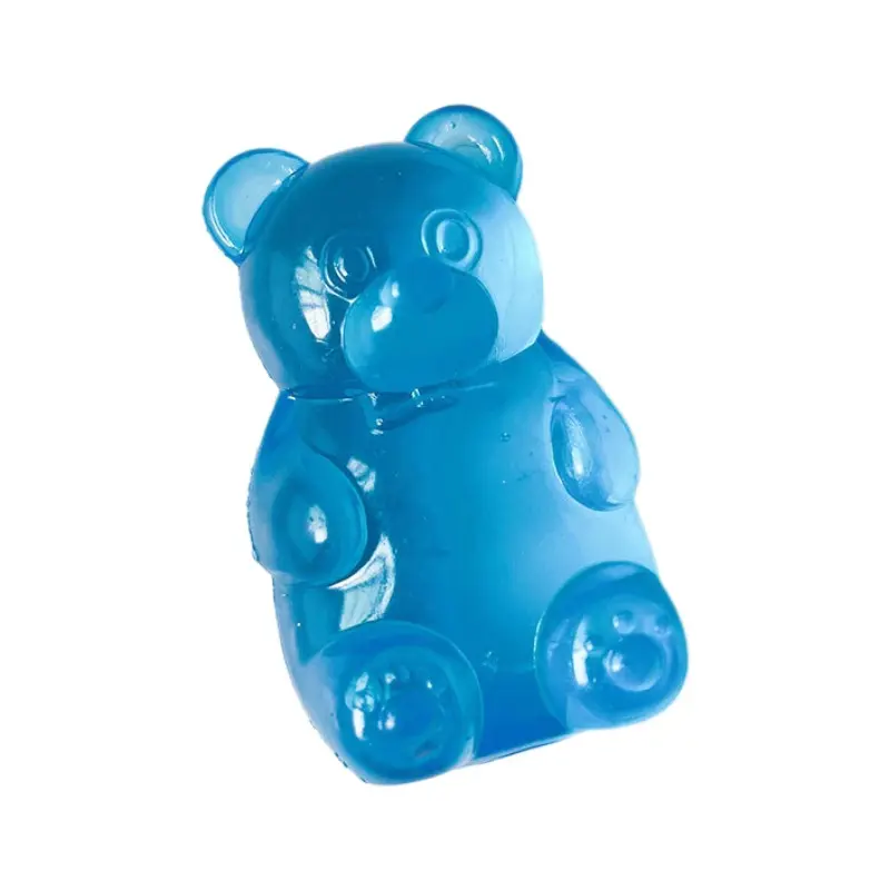 1-Pack/4-Pack Squishy Gummy Bear Toys, Jelly-Filled Squishy Animals, Soft Sensory Stress Relief Balls