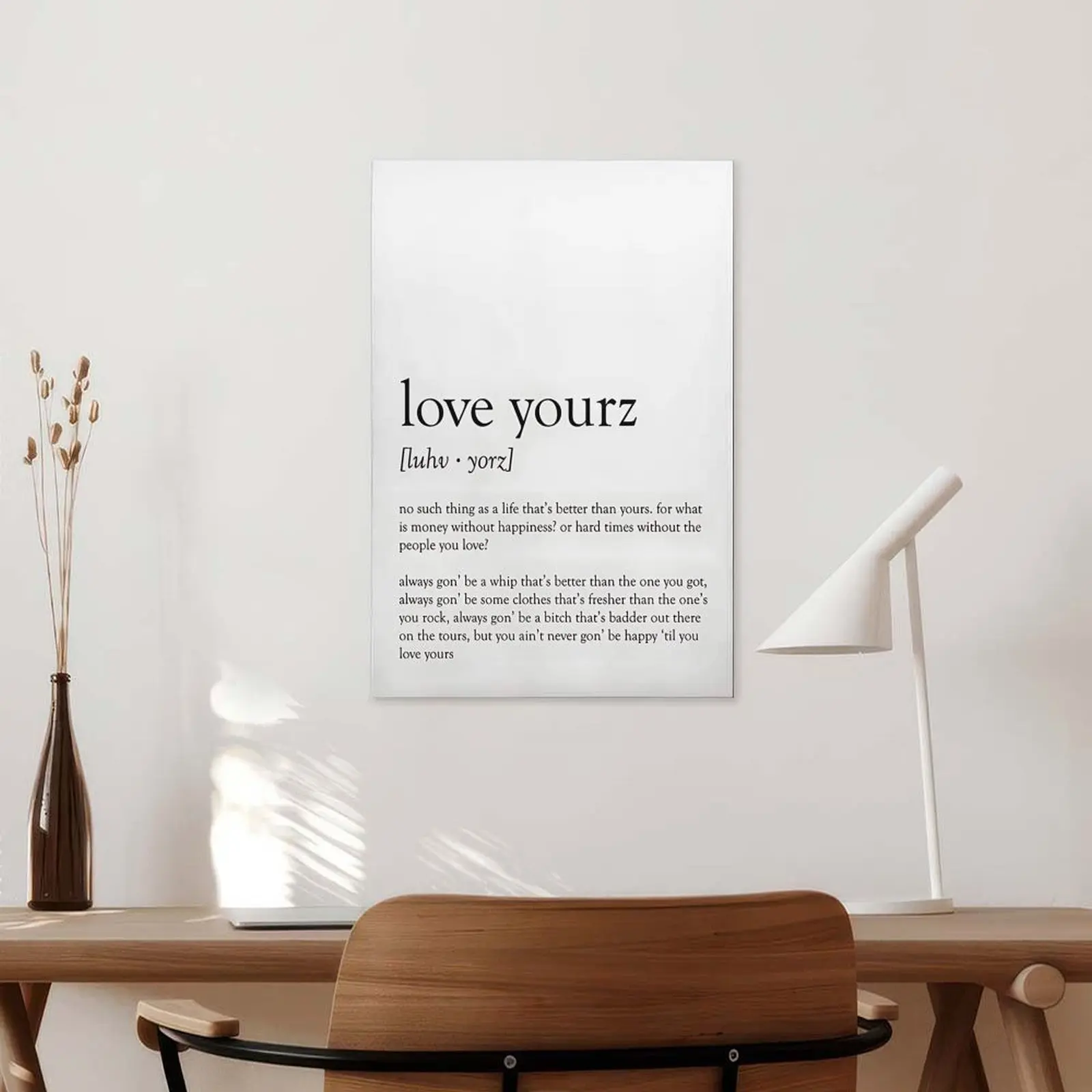 "Love You" - J. Cole - Printable quotes, music posters, bedroom decorations, gifts for moms, loved ones, and birthday presents.
