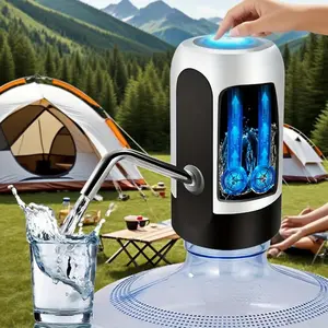 Portable Electric Water Bottle Pump, USB Rechargeable Water Bottle Dispenser, Water Jug Dispenser, Water Dispenser for Outdoor Camping, Travel, Home, Office
