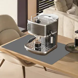 2 Pack 23.62"x15.74"  Kitchen Counter Mats, Heat Resistant Non-Slip Countertop Protector,  Nonstick Multipurpose Mat, Dark Gray