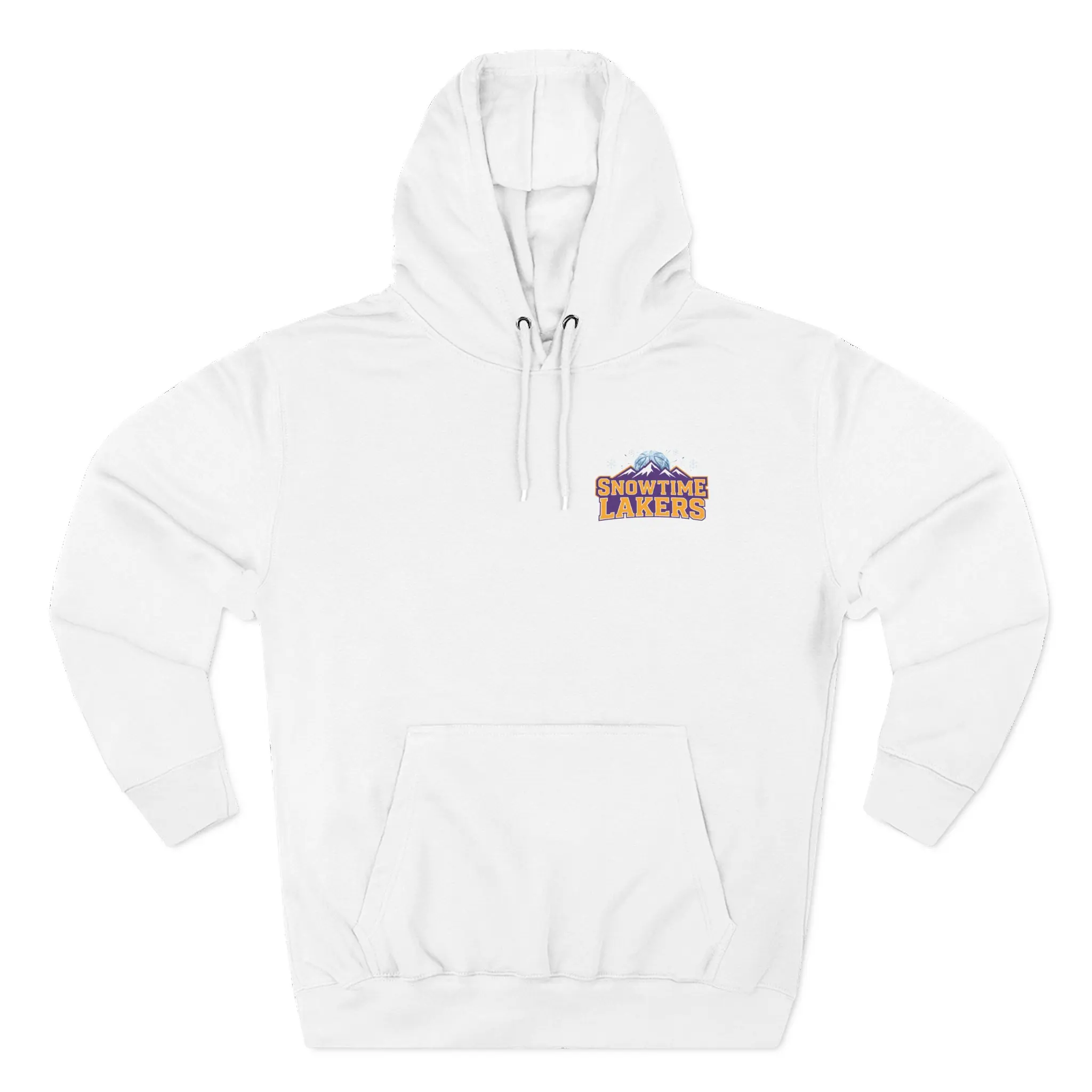 Snowtime Lakers Logo - Three-Panel Fleece Hoodie - Lakeshow - Los Angeles, California