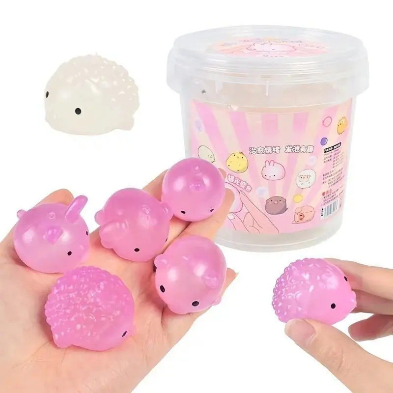 Squishy Color-changing Hedgehog Fidget Toy Kawaii Mini Animals Squishies Stress Relief Toys Anti Anxiety Stress-relieving Gift