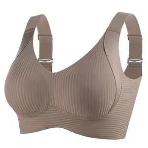 Double Lift Plus Size Bra for Women, Large Bust Minimizer, Wireless Bra, Side Support, Anti-Sagging Bra Womenswear Bridal