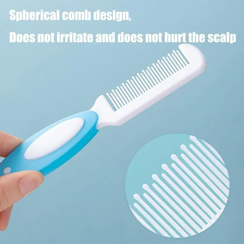 Baby Hair Brush, Cradle Cap Brush, Baby Hair Comb, Baby Hair Brush and Comb Set for Newborns & Toddlers, Baby Brush Soft Bristles, Ideal for Cradle Cap, Perfect Baby Registry Gift (Pink) Soft Microfiber Brushes