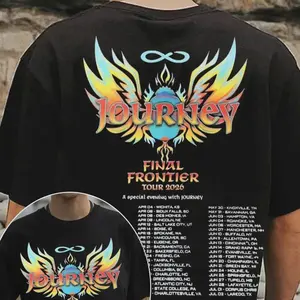 Journey Final Frontier Tour 2026 Shirt, Retro Rock Band Concert Tee Fan Gift 4OU