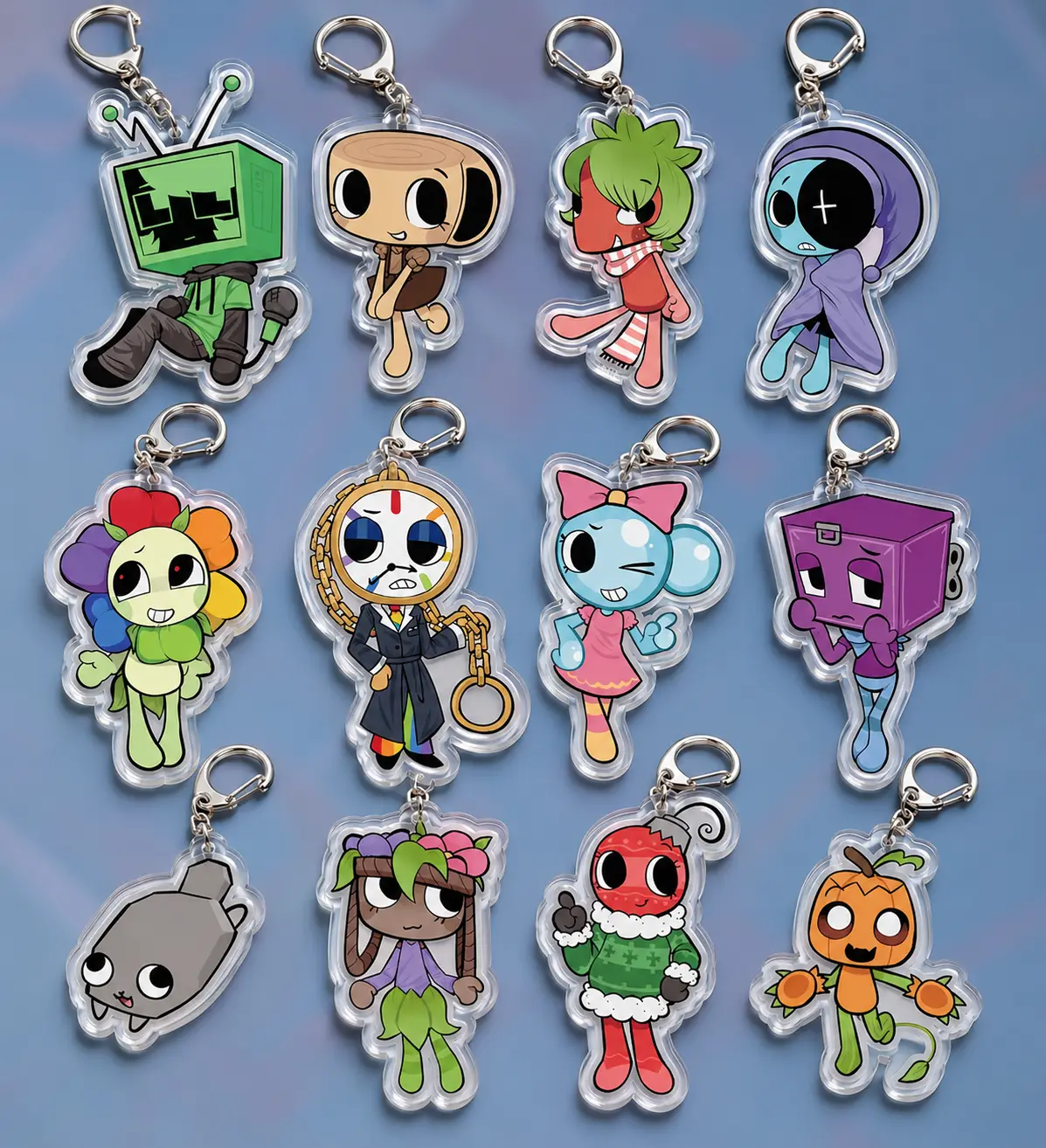 Dandy's World (Main Toons + Lethals + Starters) Acrylic Keychain, Great For Daily Use Or As Thoughtful Little Gifts For Your Friends And Yourself