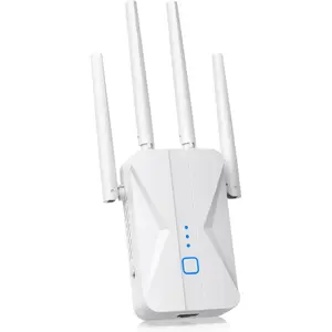 WiFi Extender Signal Booster, 2026 WiFi Extender AC1200Mbps Dual Band (5.8GHz/2.4GHz), WiFi Booster with Ethernet Port for  Covers up to 10000 Sq.ft, Compatible with  Devices