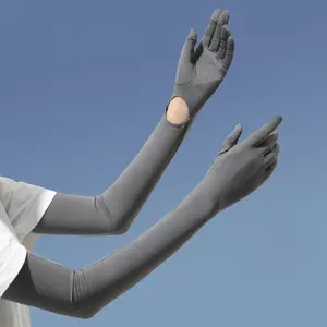 Summer Outdoor UV Protection Finger Long Gloves UPF50+Sunscreen Touchable Screen Sleeve Driving Bicycle for Outdoor Travel