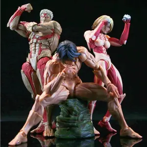 In Stock Attack On Titan Amazing Yamaguchi Revoltech Nr068 Female Titan Annie Leonhart Figure Gk Collection Model Toy Gift