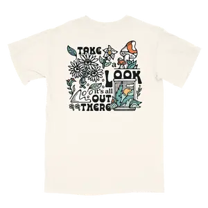 Nature Backs Short Sleeve Discover Natural, Ivory, Soft, Top