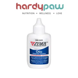 Zymox Otic Solution 1% - 1.25 oz Daily-Use Dog & Cat Ear Care Bottle, Reduces Itching, Relieves Irritation