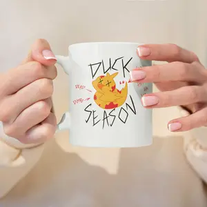 Hazzbin Hotel Alastor Duck Season Mug, Fan Exclusive Unique Design Coffee Cup, Perfect Gift for Collectors and Drinkers, Ceramic Mug