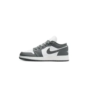 Youth Jordan 1 Low Iron Grey/Summit White (553560 044) (GS)