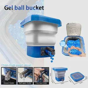 Crystal ball bucket for easy drainage, foldable and portable, holds approximately 20,000 items.