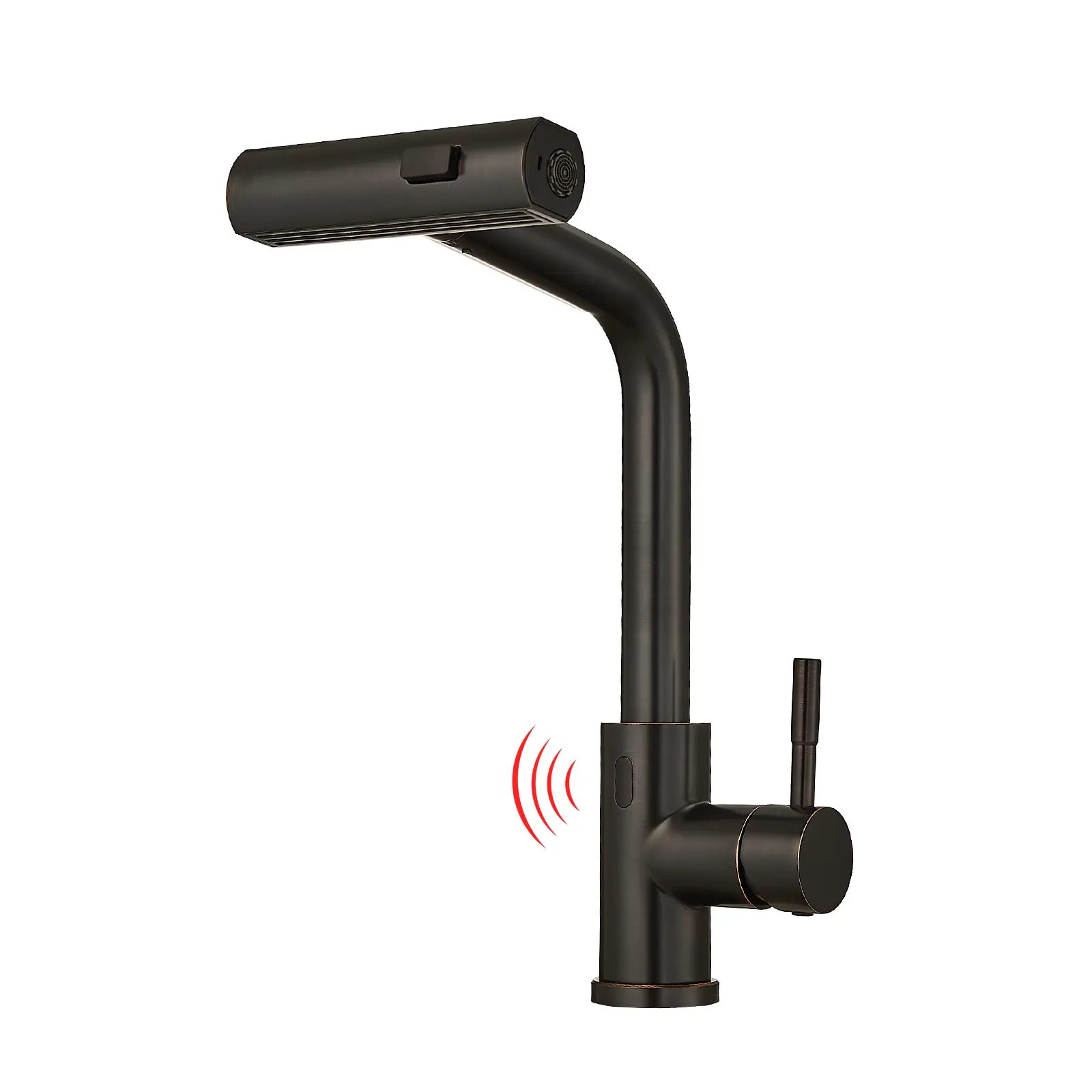 Touchless Kitchen Faucet with Pull Down Sprayer, Motion Sensor Kitchen Sink Faucet, Single Handle Smart Faucet with Waterfall Stream & Sweep Spray Modes