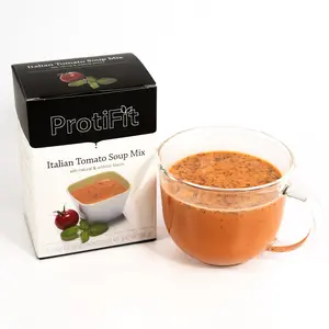 PROTIFIT - High Protein Soup Mix, 15g Protein, Low Calorie, Low Sugar, Low Fat, GLP-1 Compatible, Ideal Protein Compatible, 7 Servings Per Box (1 Pack, Italian Tomato)