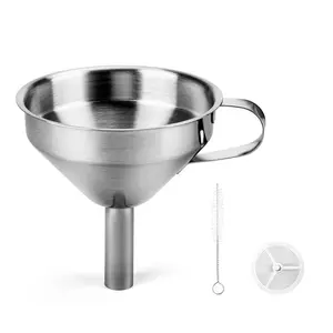 Smooth Recovery! Stainless Steel Resin Funnel & Removable Filter Cup, Professional Back-Fill Tool for 3D Printer UV Resin, Clog-Free Fine Mesh Strainer for Liquid Resin Recycling