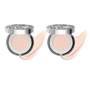 2aN Gleaming Tension Cushion Foundation Pact Duo Set (#17 Pure Ivory, 0.45 oz*2) - Korean Cushion Foundation Makeup, Lightweight & Buildable Coverage with Ceramides and Centella Asiatica
