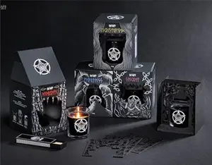 Gothic Gift Box for Women - Witch Mug, Skull Candle, Blanket & Jewelry Set - Spooky Flannel Basket for Teens & Friends - Darkly Elegant Care Package