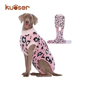 Kuoser Dog Recovery Suit for Dogs After Surgery,Professional Surgical Onesie for Female Male Dogs Spay Neuter,Soft Dog Surgery Suit Bodysuit for Abdominal Wounds Skin Disease, Fuddle wuddle patch puppy