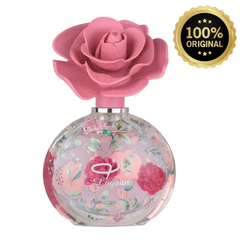 Lattafa Layaan EDP Spray Bottle - 75ml (2.5 oz, 2 to 2.9 fl oz) Women's Floral-Woody Perfume, Contains Alcohol, with Green Pear, Gardenia, Mandarin Lift, Cedar, Soft Musk, Elegant Scent for All-Day Daytime Wear