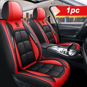PU Leather Front Car Seat Cover, Universal Fit for Sedans, SUVs and Trucks, No Filler, Luxury Seat Protector, Easy to Install