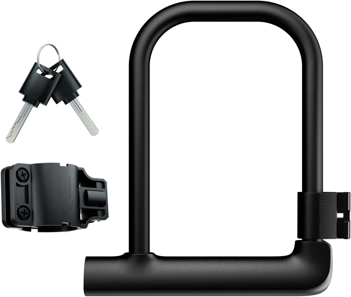 Windone E Bike U Lock with Keys,6in Length Waterproof Security Bicycle Locker Lock Heavy Duty Anti Theft for Motorcycle & Scooter with Sturdy Mounting Bracket,candado para bicicletas