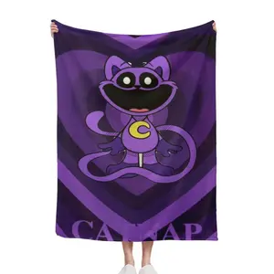 3D Poppy Playtime Pattern Flannel Blanket Super Warm Lightweight Soft Throw for Sofa Bed Kids Adults Home Decoration Gift