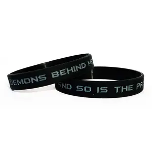 "Demons Behind Me And So Is The Past" Wristbands (2)