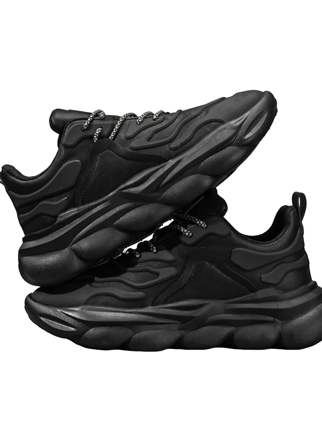 Men's Leather Running Shoes, Sporty Sneakers for All Seasons, Ultra Suede Upper, Rubber Sole, Ideal Gift for Men