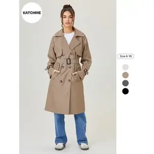 Over Knee Mid-Length Loose Fit Trendy Coat Jacket, Elegant Style, Plain Pattern, Fall & Winter Fashion, Women's Outerwear(Sheets)