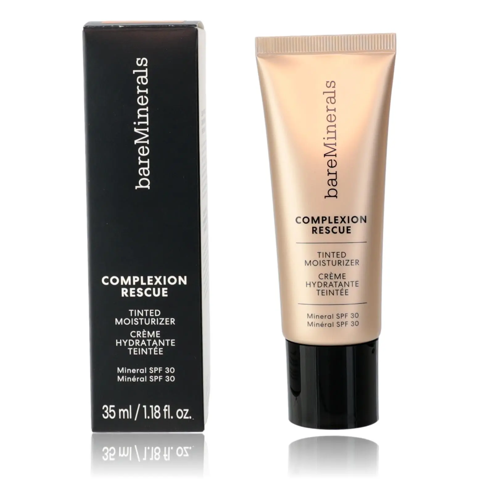 Bare Minerals 3-in-1 Complexion Rescue Hydrating Tinted Moisturizer - 1.18oz, SPF 30, Desert 6.5, Hyaluronic Acid, Three-In-One