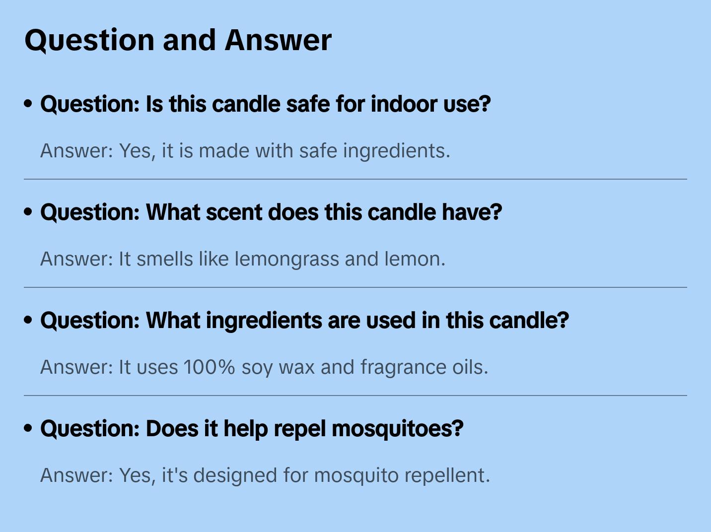 Mosquito Repellent Lemongrass Small Amber Jar Scented Candle