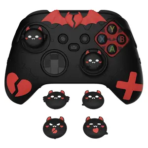 PlayVital Gothic Imp Series Cute Silicone Skin for Xbox Series X & S Controller, Anti-Slip Grip Silicone Cover, Protective Silicone Case for Xbox Core Controller with Thumb Grips