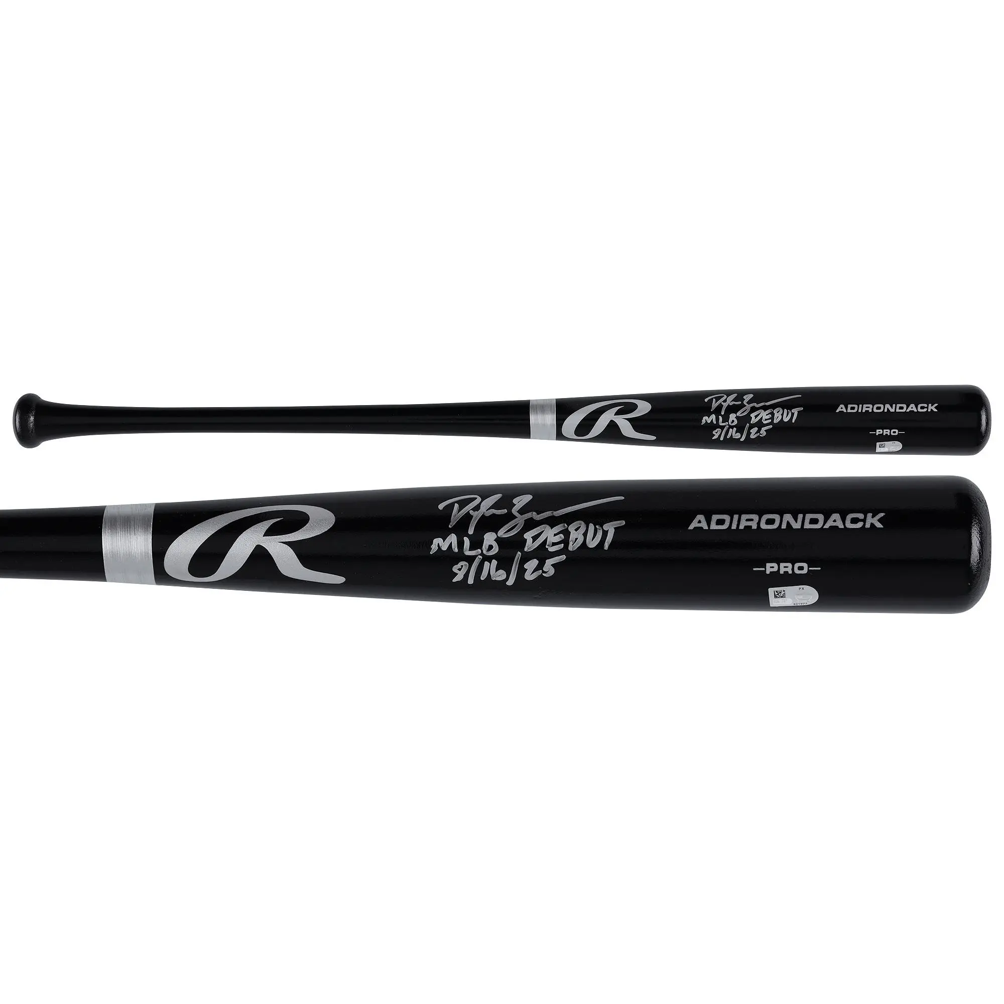 Dylan Beavers Baltimore Orioles Autographed Black Rawlings Pro Bat with "MLB Debut 8/16/25" Inscription - Fanatics Authentic Certified