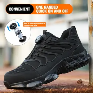 Men’s Safety Work Sneakers – Lightweight Steel Toe, Anti-Slip Sole & All-Day Comfort for Jobsite & Outdoor Training