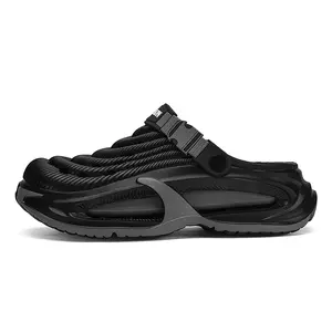 Summer Men's Clogs Outdoor Thick Sole Non-Slip Odor Resistant Durable Quick Drying Soft Beach Sandals Slippers Clogs 8810