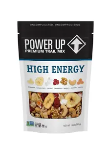 Power Up Premium Trail Mix - High Energy Trail Mix 14oz, Gluten Free, Vegan, Non-GMO