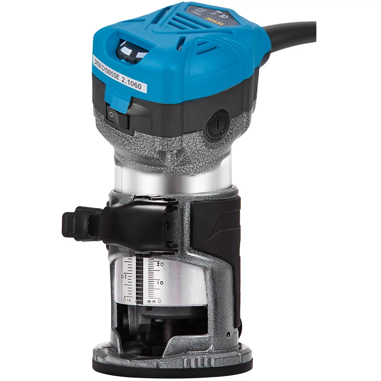 VEVOR Compact Router 1.25HP With Fixed Base, Plunge Base and Tilt Base, Variable Speed Wood Router Kit Max Torque 30, 000RPM 800W For Woodworking Furniture Manufacturing