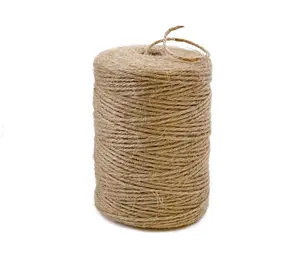Natural Jute Twine 600 Feet Long Twine String for Crafts Gift Wrapping Packing Gardening Crochet Knitting Macrame Decor (Brown 2mm * 600feet)