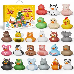 Advent Calendar Boys & Girls, 24 Days Christmas Countdown Calendar, Rubber Ducks Bath Toys, Toys for Toddler, Christmas & Birthday Gifts