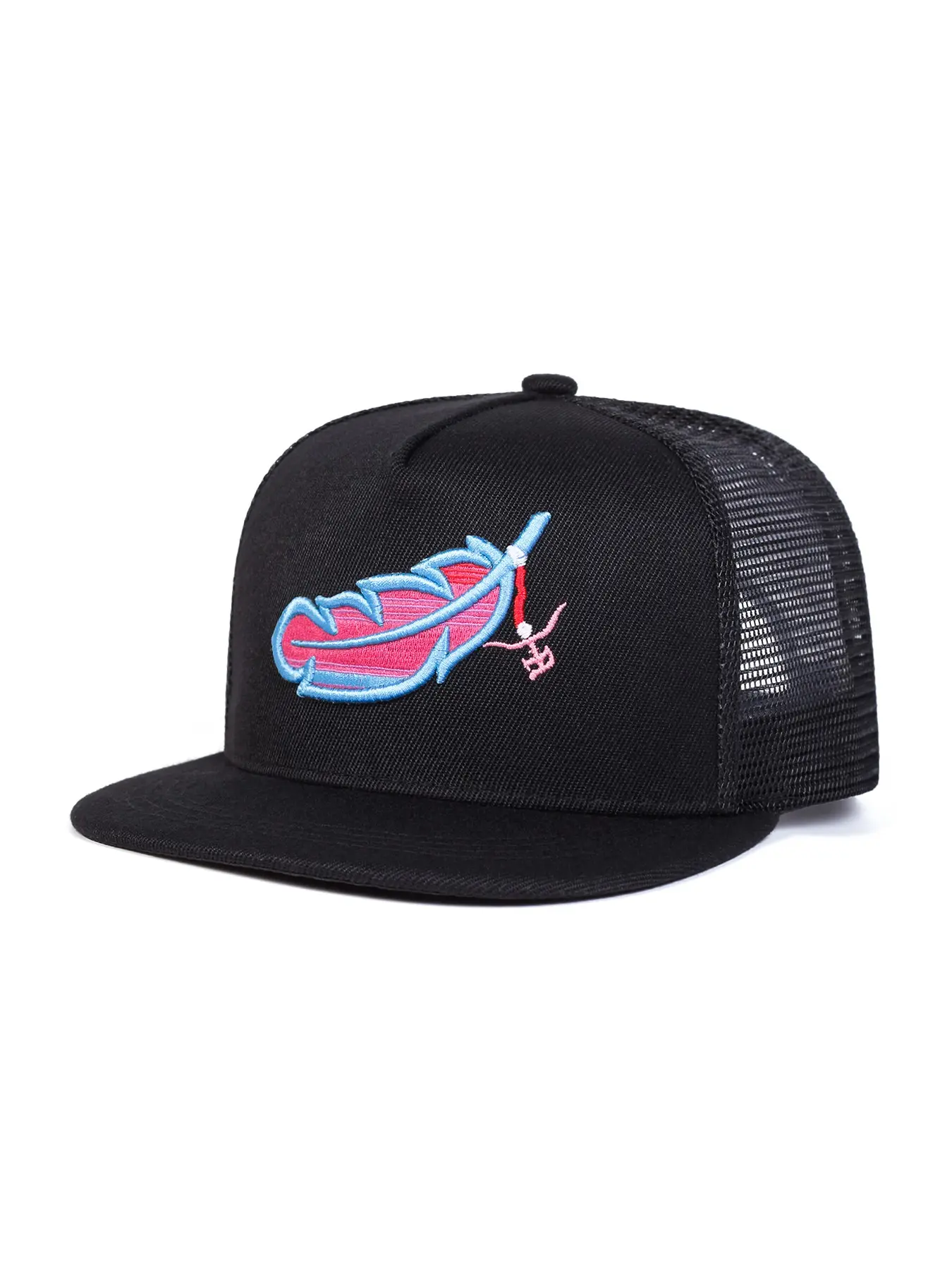 Unisex Feather Mesh Baseball Cap, Adjustable Sun Protection Casual Hat, Spring & Fall Outdoor Travel Beach Vacation