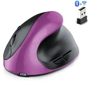 Dual-mode vertical grip, rechargeable, silent, wireless, anti-mouse hand, designer drawing, office, creative ergonomics